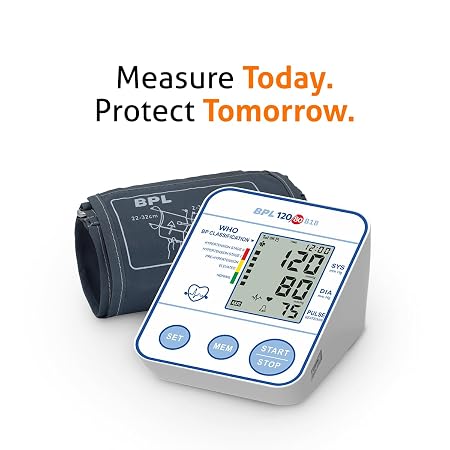 BPL Medical Technologies B18 Digital Blood Pressure Monitor with C-Type USB, LCD Display