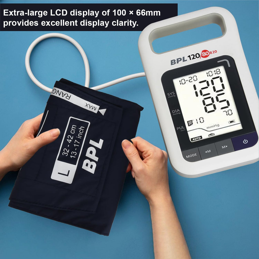 BPL Medical Technologies B20 Large Digital Blood Pressure Monitor|LCD Display