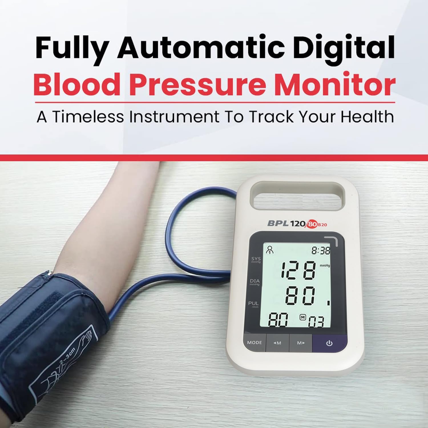 BPL Medical Technologies B20 Large Digital Blood Pressure Monitor|LCD Display