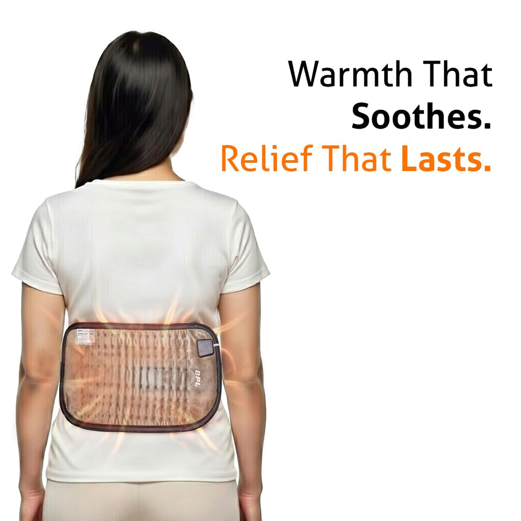 BPL Medical Technologies OrthoCare Orthopaedic Electric Heating Pad for Lower Back Pain, Lumbar, Shoulder & Knee Pain & Period Cramps Relief