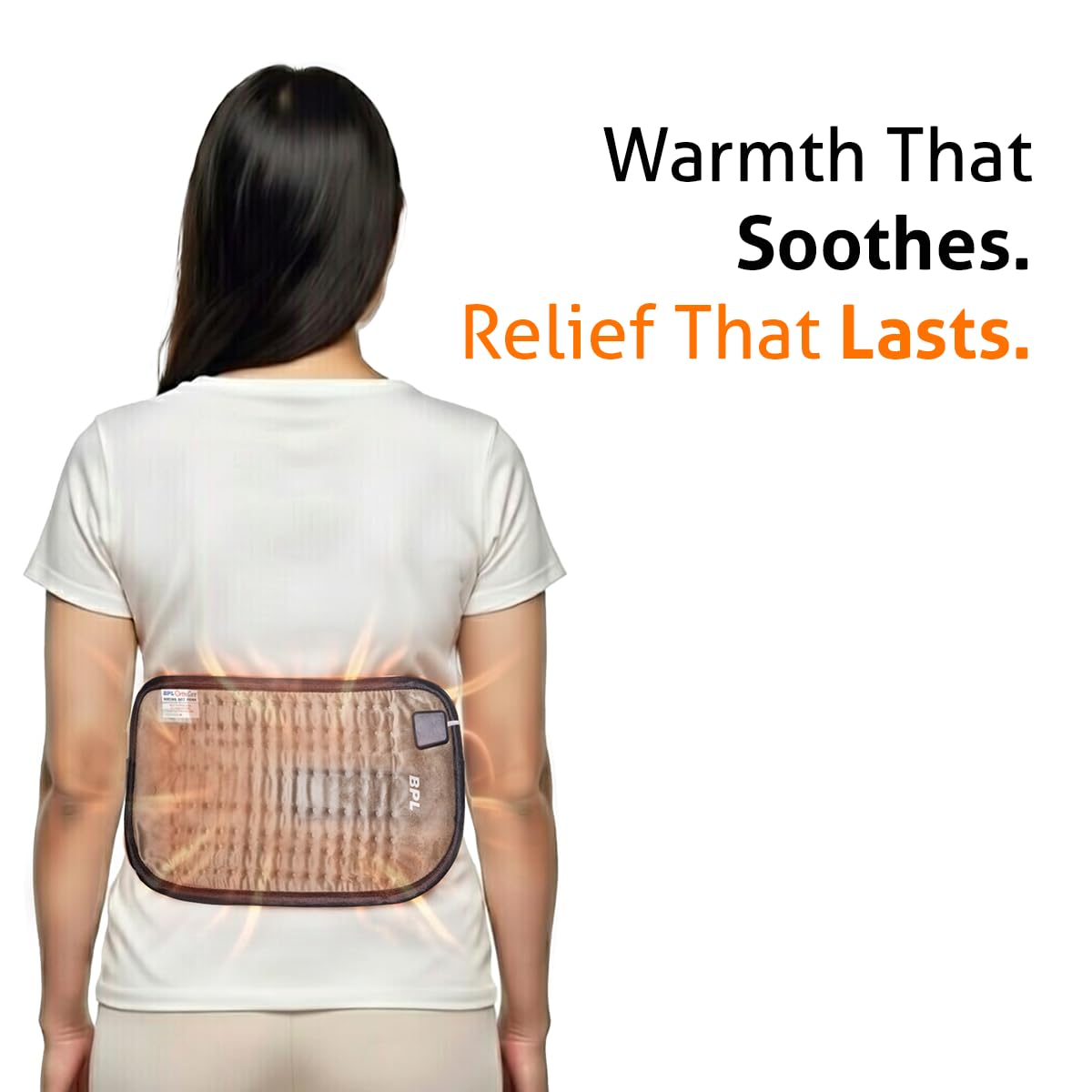 BPL Medical Technologies OrthoCare Orthopaedic Electric Heating Pad for Lower Back Pain, Lumbar, Shoulder & Knee Pain & Period Cramps Relief