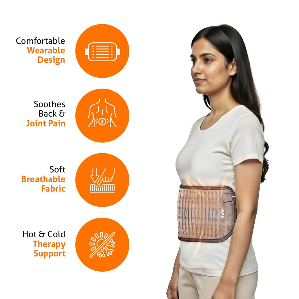 BPL Medical Technologies OrthoCare Orthopaedic Electric Heating Pad for Lower Back Pain, Lumbar, Shoulder & Knee Pain & Period Cramps Relief