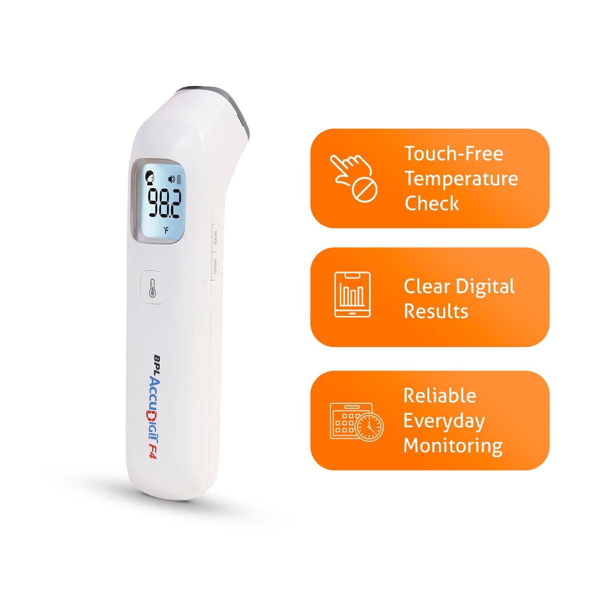 BPL Medical Technologies Accudigit F4 Non Contact Infrared Thermometer