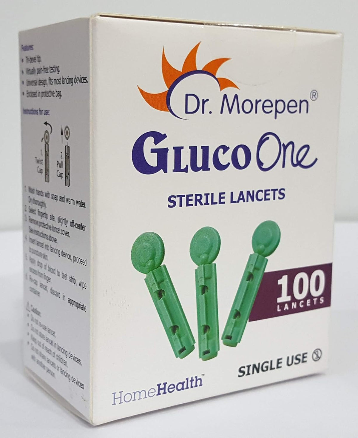 Dr. Morepen Gluco One Sterile Round Lancets