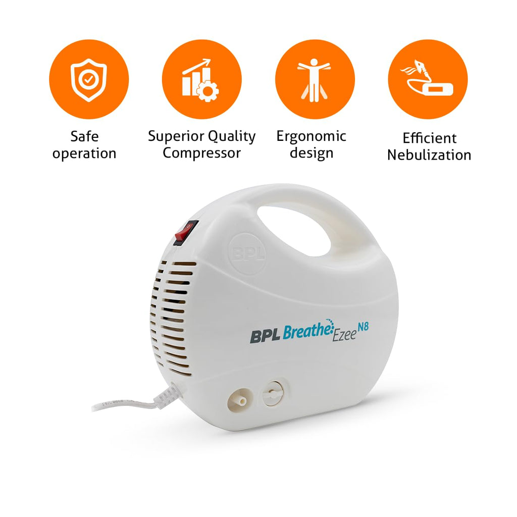 BPL Medical Technologies Breathe Ezee N8 Nebulizer Low Noise Compressor