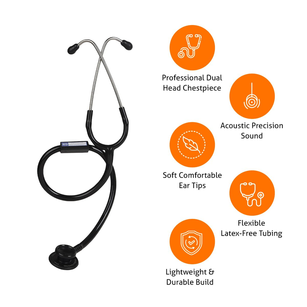 BPL Medical Technologies ST-01 DIA Cast Adult Chest Piece Stethoscope|High Acoustic Level, Versatile Chestpiece for Adult & Pediatric Use