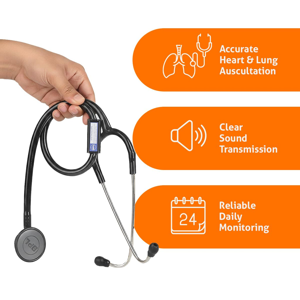 BPL Medical Technologies ST-01 DIA Cast Adult Chest Piece Stethoscope|High Acoustic Level, Versatile Chestpiece for Adult & Pediatric Use