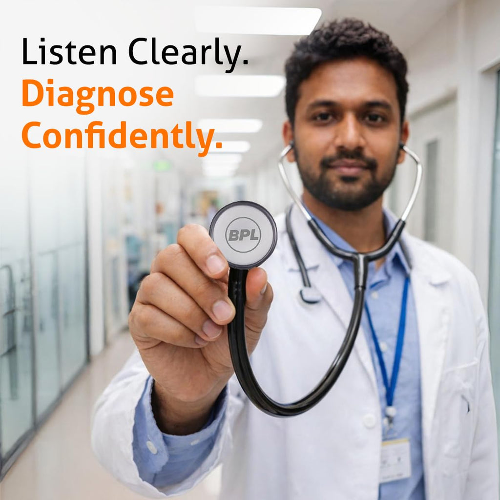 BPL Medical Technologies ST-01 DIA Cast Adult Chest Piece Stethoscope|High Acoustic Level, Versatile Chestpiece for Adult & Pediatric Use