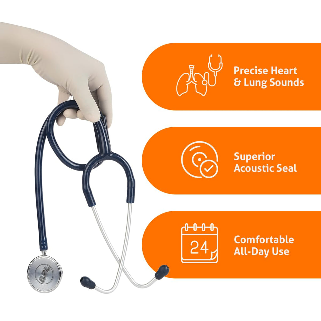 BPL Medical Technologies ST-02 Brass Adult Chest Piece Stethoscope|High Acoustic Level, Versatile Chestpiece for Adult & Pediatric Use