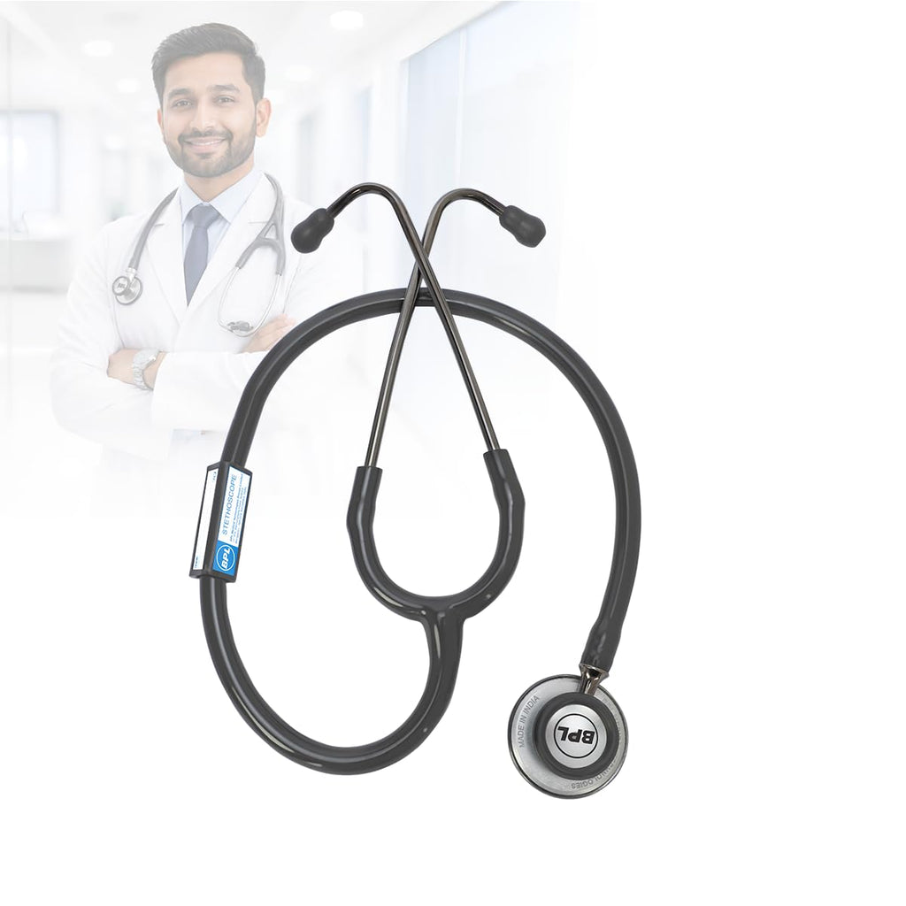 BPL Medical Technologies ST-04 Aluminium Adult Chest Piece Stethoscope|High Acoustic Level, Versatile Chestpiece for Adult & Pediatric Use