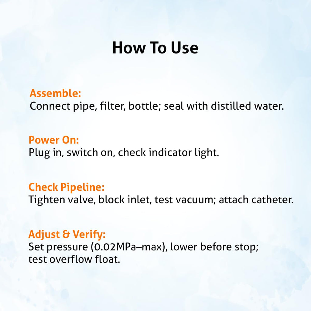BPL Medical Technologies Portable Phlegm Suction Pump Machine with 1L Jar